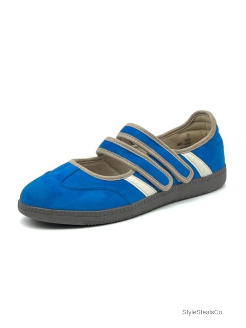 Mary Jane Sneakers Ballet Flats Slip On Walking Shoes Faux Suede